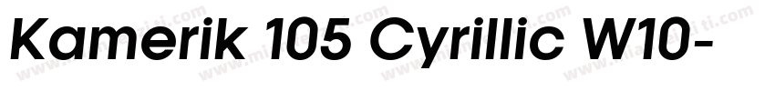 Kamerik 105 Cyrillic W10字体转换